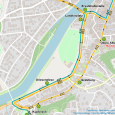 Linienführung der Busse während Tunnelsperrung