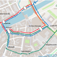 Linienverlauf Umleitung der Stadtbusse währen Sperrung Am Alten Viehmarkt